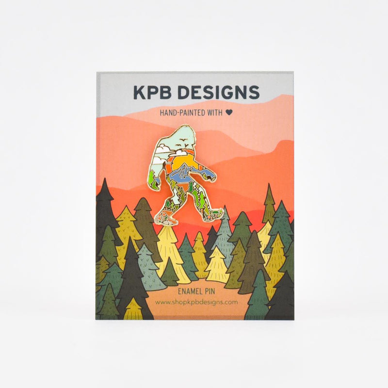 Load image into Gallery viewer, KPB designs Sasquatch lapel pin
