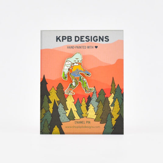 KPB designs Sasquatch lapel pin