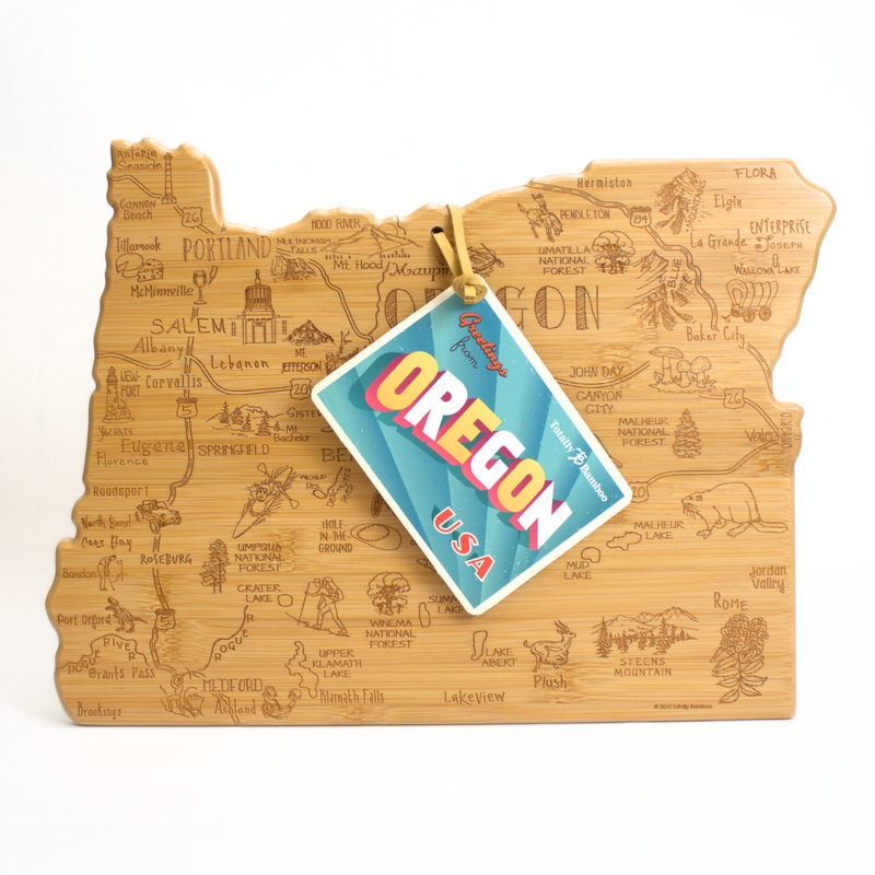Load image into Gallery viewer, Oregon Destinations Engraved Cutting Board
