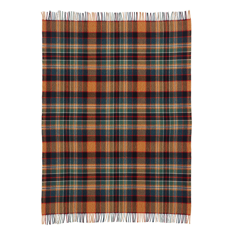Load image into Gallery viewer, Pendleton Sycamore Gold/Green Jacquard Wool Blanket, Throw
