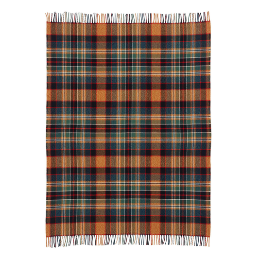 Pendleton Sycamore Gold/Green Jacquard Wool Blanket, Throw