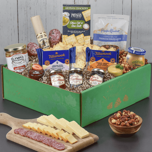 Classic Oregon Cheese Board Gift Basket