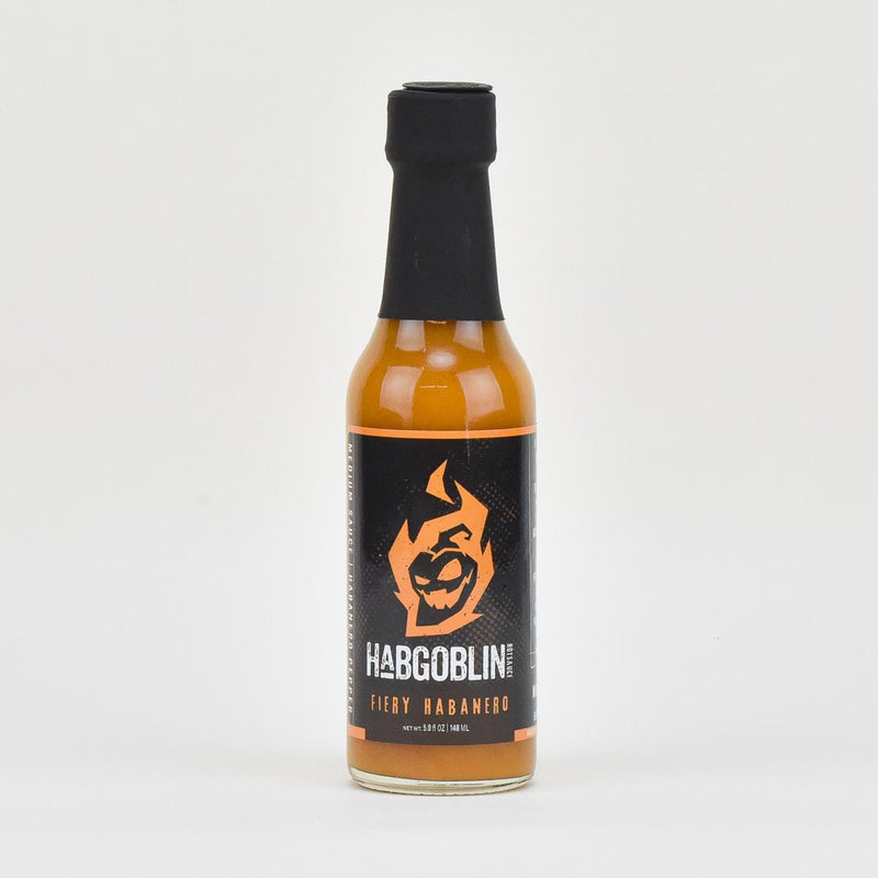 Load image into Gallery viewer, Habgoblin Fiery Habanero Hot Sauce, 5oz.
