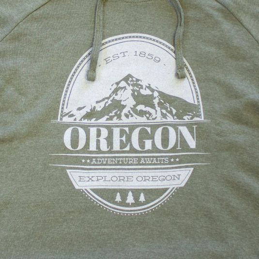 Be Oregon Mt. Hood Stamp Fleece Sweatshirt