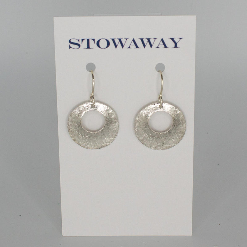 Load image into Gallery viewer, Silver Rebekah Disc Earrings
