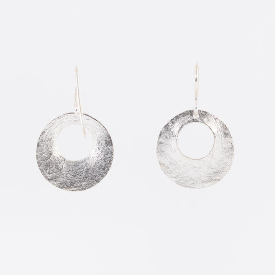 Silver Rebekah Disc Earrings