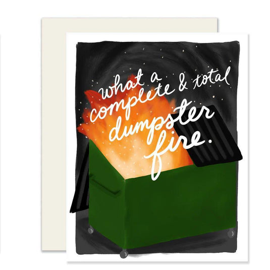 Card Dumpster Fire Sympathy