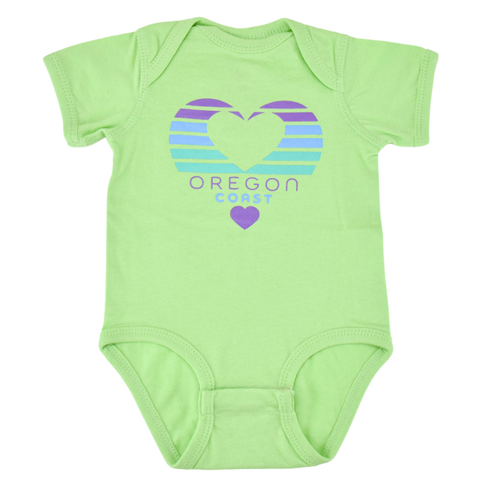 Little Bay Root Infant Bodysuit Oregon Heart Wave