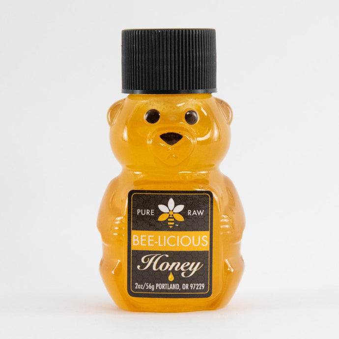 Bee-Licious Pure and Natural Clover Honey Bear, 2oz.