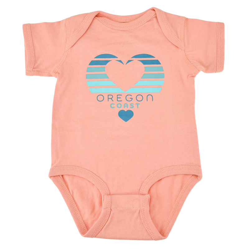 Load image into Gallery viewer, Little Bay Root Infant Bodysuit Oregon Heart Wave
