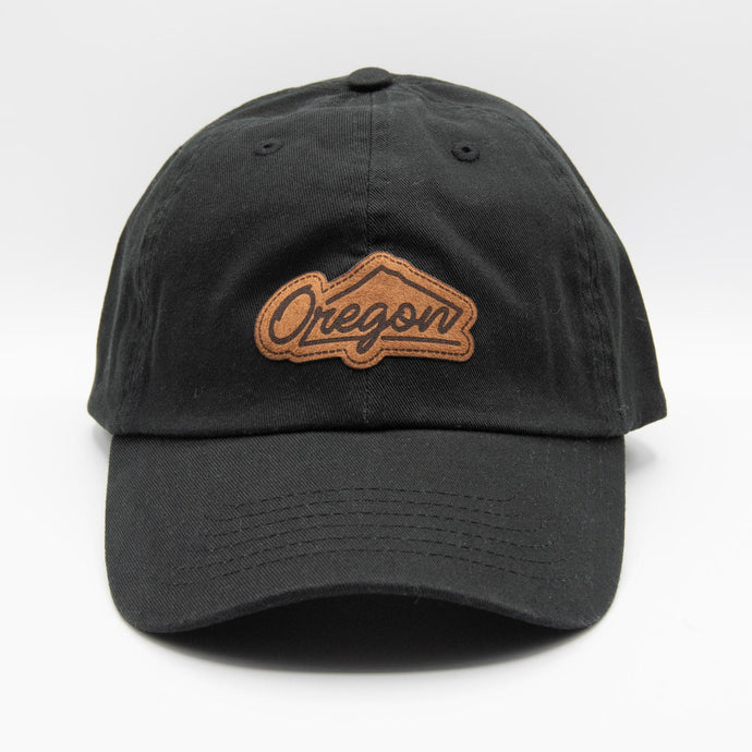 Oregon Script Leather Patch Hat