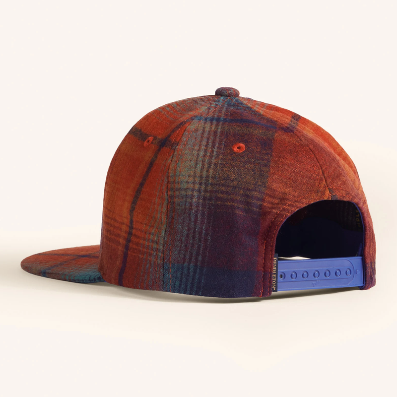 Load image into Gallery viewer, Pendleton Maroon/Teal Flat Brim Wool Hat
