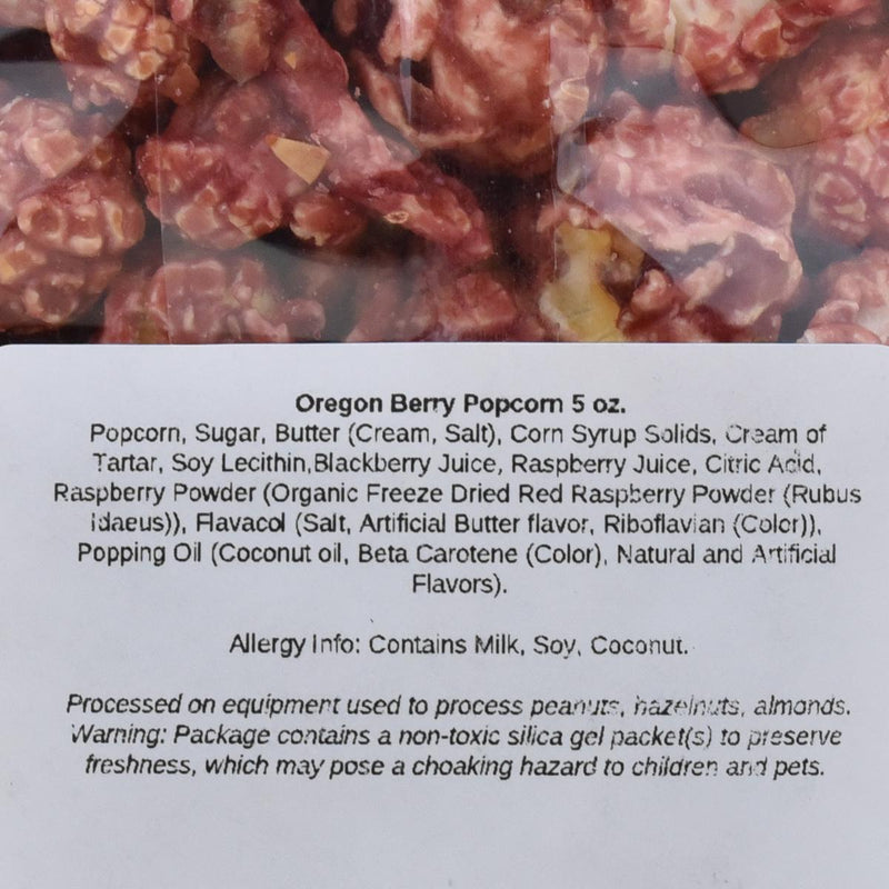 Load image into Gallery viewer, Cranberry Sweets Oregon Berries Raspberry &amp; Marionberry Popcorn, 5oz.
