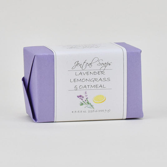 Jenteal Soaps Lavender Lemongrass & Oatmeal, 4.5-5.5oz.