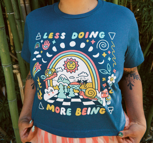 Less Doing More Being Boxy Crop Top