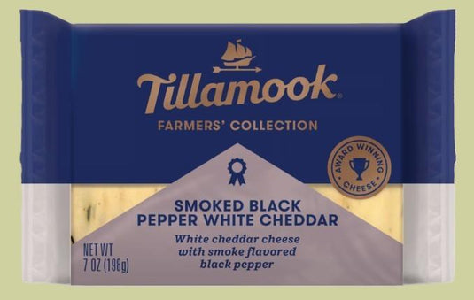 Tillamook Farmers' Collection Smoked Black Pepper White Cheddar, 7 oz