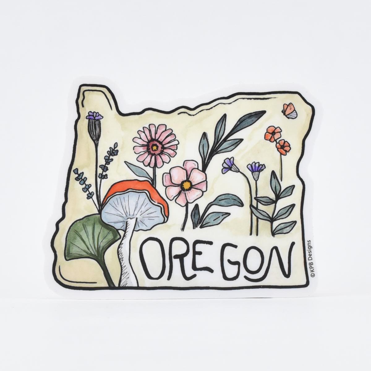 Oregon Wildflowers Vinyl Sticker – Made In Oregon