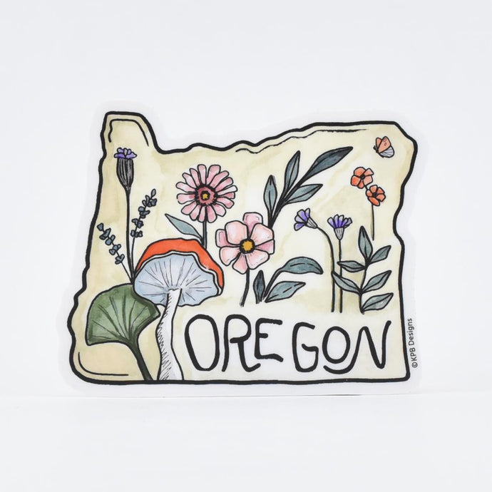 Oregon Wildflowers Vinyl Sticker