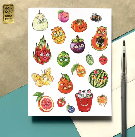 Fruity Cats Card