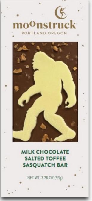 Moonstruck Sasquatch Milk Chocolate Salted Toffee Bar