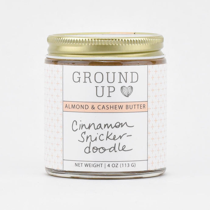 Ground Up Cinnamon Snickerdoodle Nut Butter, 4oz front