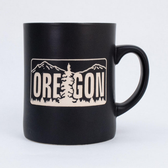 Commemorative Oregon License Plate Mug