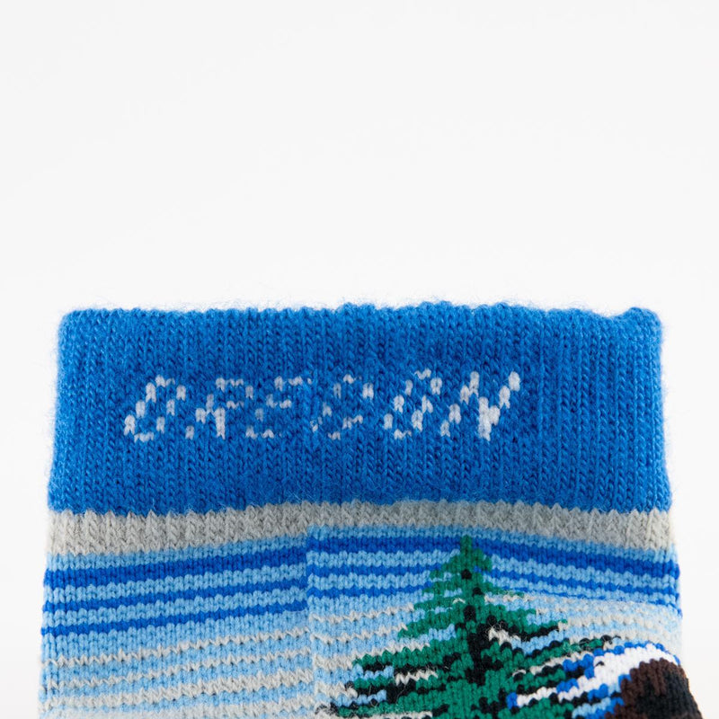 Load image into Gallery viewer, Twin City Knitting Bigfoot Oregon Crew Socks
