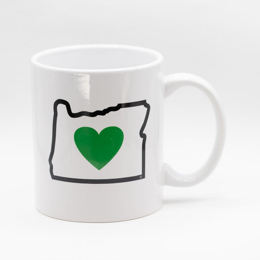 Heart In Oregon Mug