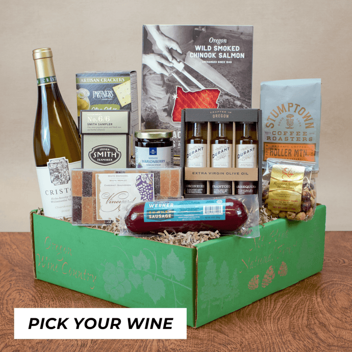 Exquisite Edibles Chardonnay Gift Basket