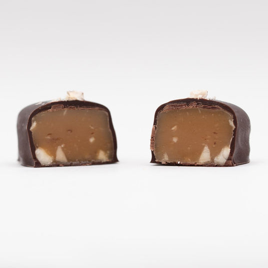 Bees & Beans Chocolate Salted Honey Caramels, 6pc