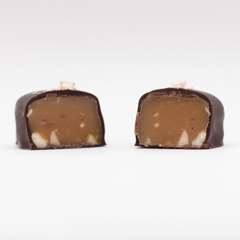 Load image into Gallery viewer, Bees &amp; Beans Hazelnut Caramels, 6pc
