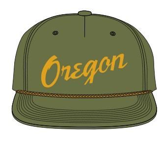 Grafletics Hat Oregon Heritage Script