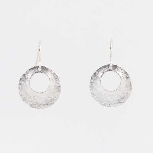 Silver Rebekah Disc Earrings