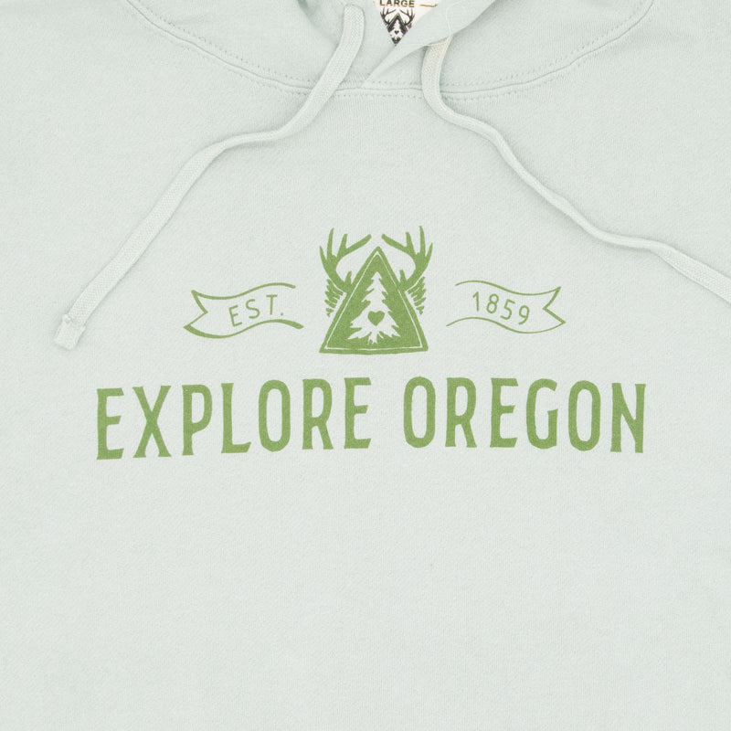 Load image into Gallery viewer, Be Oregon Explore Oregon Crop Hooded Sweatshirt
