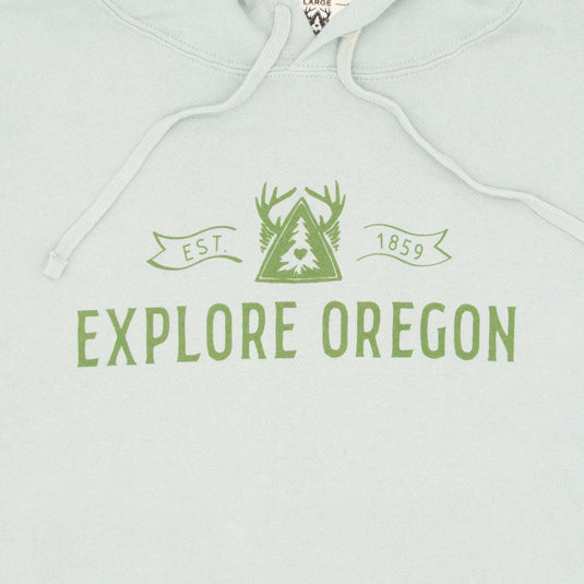 Be Oregon Explore Oregon Crop Hooded Sweatshirt