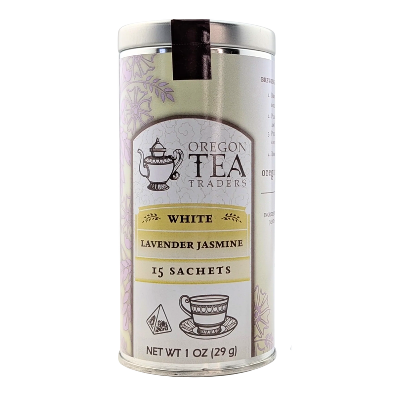 Load image into Gallery viewer, Oregon Tea Traders White Lavender Jasmine, 15 Sachets
