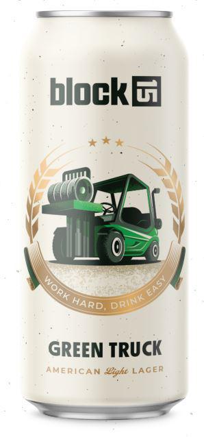 Block 15 Brewing Green Truck American Lager 16oz