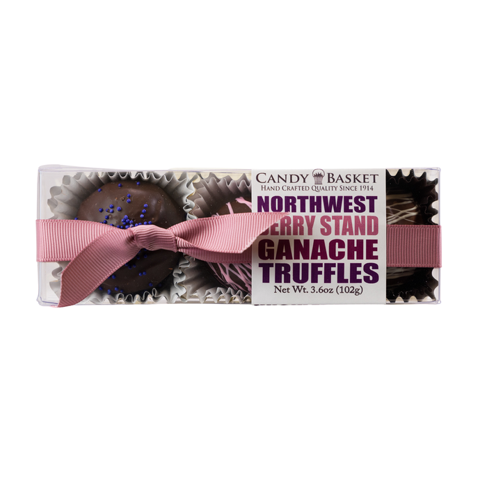 The Candy Basket Berry Stand, 3pc Ganache Truffles