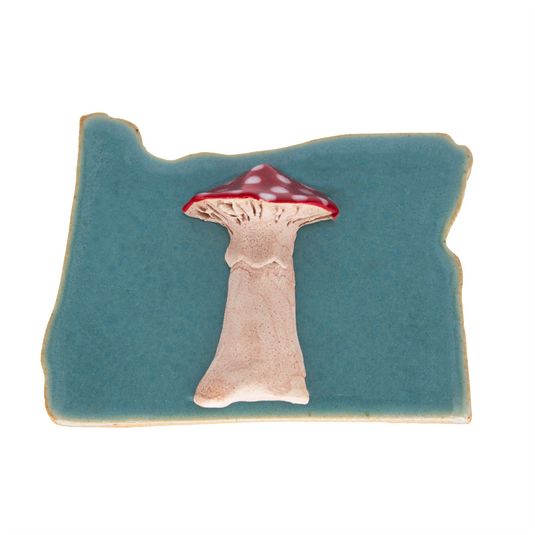 Clay Mushroom Oregon Magnet
