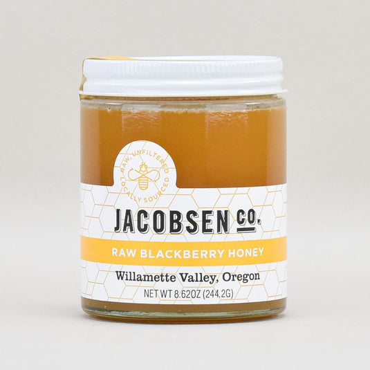 Jacobsen Salt Co. Raw Blackberry Honey - Willamette Valley Oregon, 8.62oz.