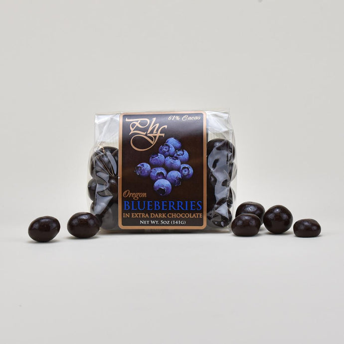 Pacific Hazelnut Farms Dark Chocolate Blueberries, 5oz.