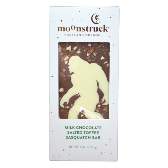 Moonstruck Sasquatch Milk Chocolate Salted Toffee Bar