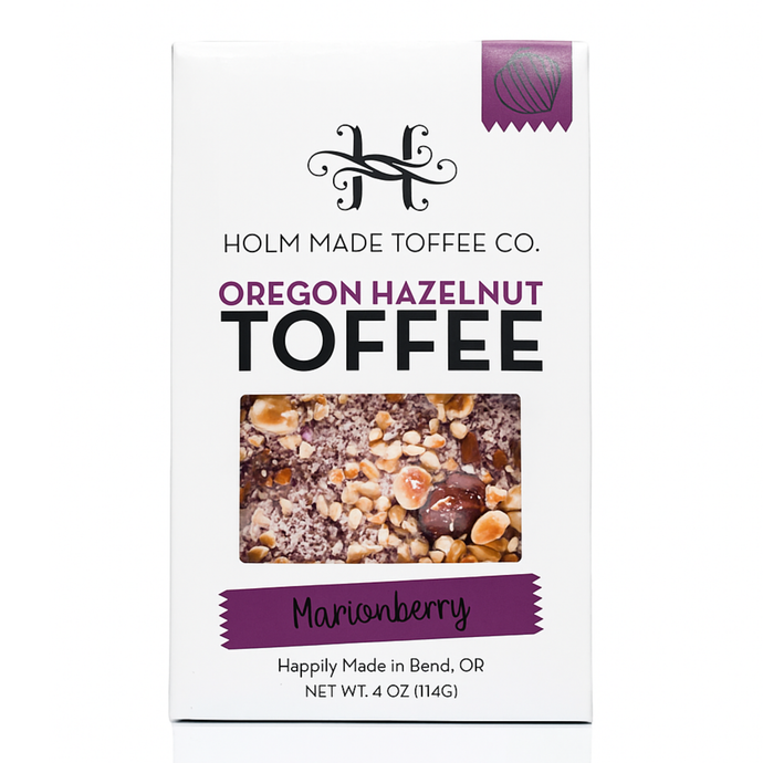Holm Made Marionberry Oregon Hazelnut Toffee 4oz
