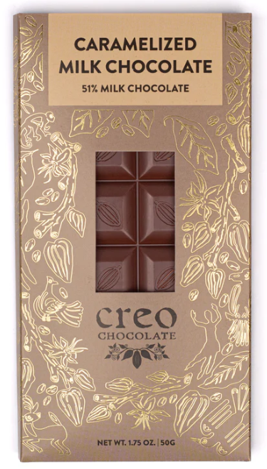 Creo Chocolate, Carmalized Milk Chocolate Bar