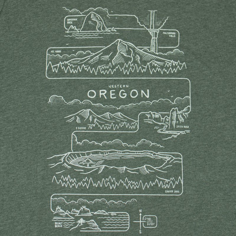 Load image into Gallery viewer, Find Little Bigfoot Oregon T-Shirt
