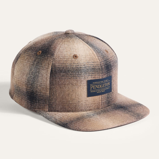 Pendleton Tan/Taupe Ombre Flat Brim Wool Hat
