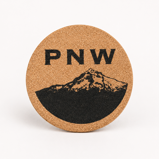 PNW Mt. Hood Cork Coaster