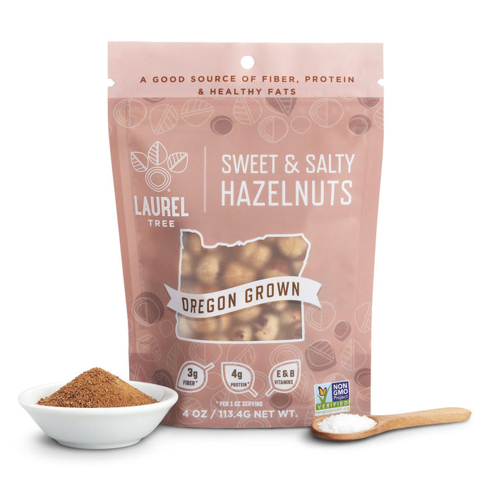 Laurel Foods, Sweet and Salty Hazelnuts, 4oz.