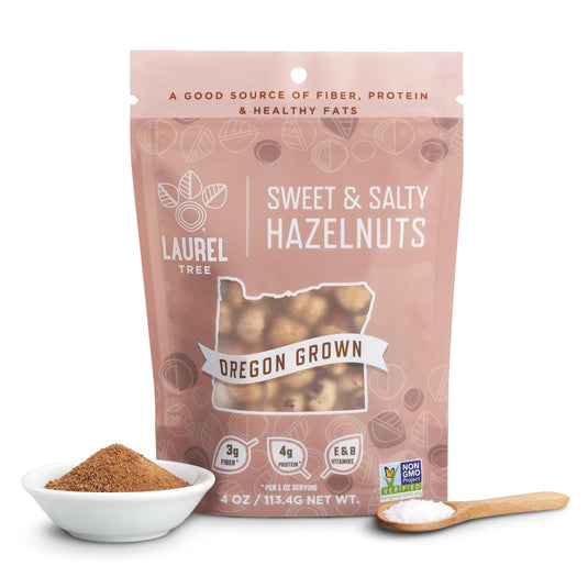 Laurel Foods, Sweet and Salty Hazelnuts, 4oz.