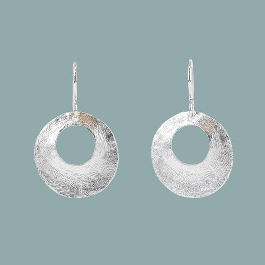 Silver Rebekah Disc Earrings